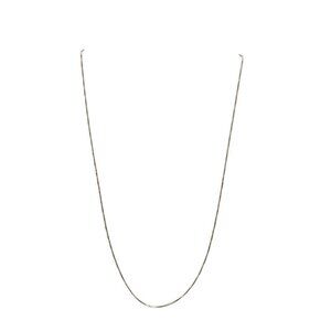 Sterling Silver .925 Box Chain Necklace 18" Italy 1.83g Vintage
